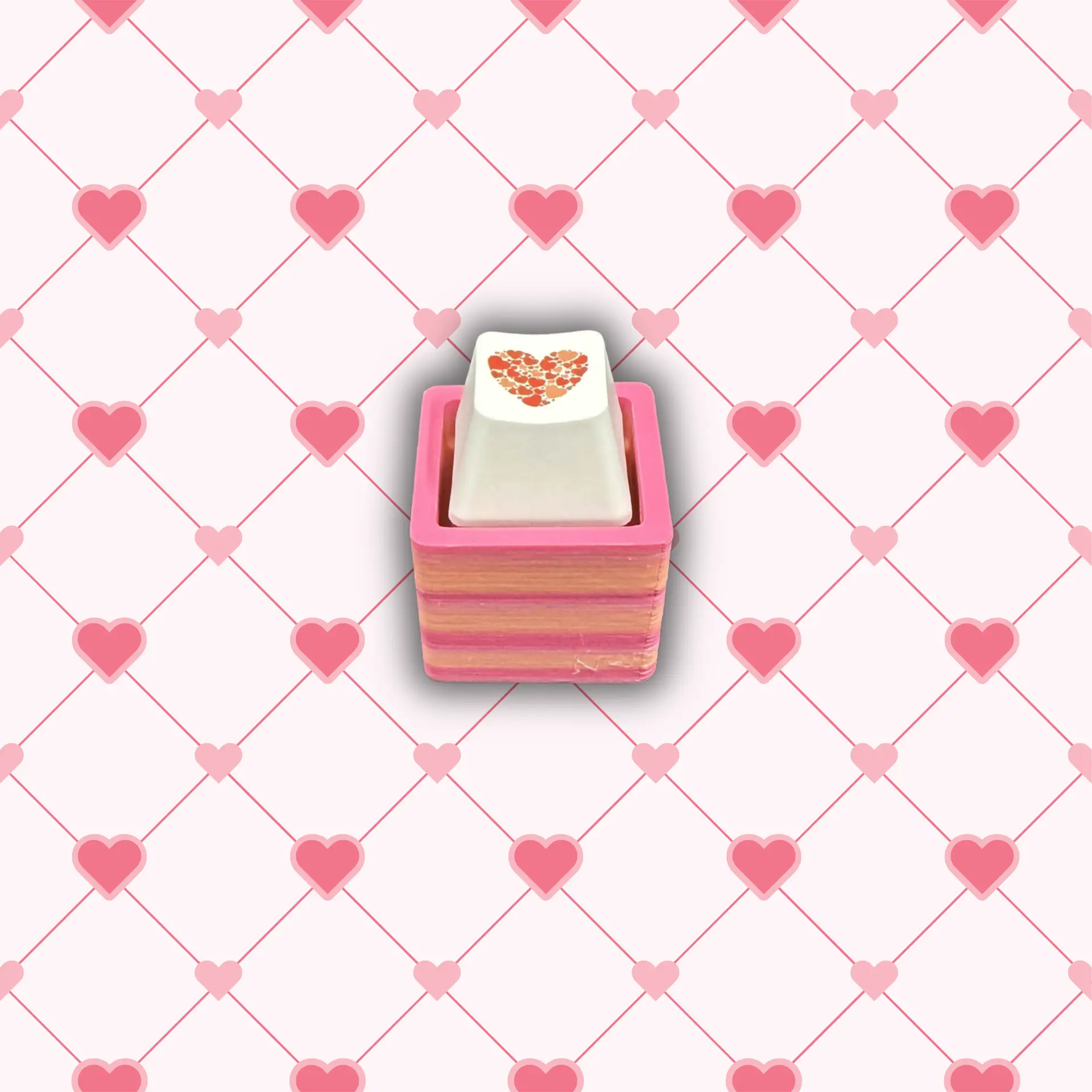 Heart Clickers with Orange and Pink Base - Image 6