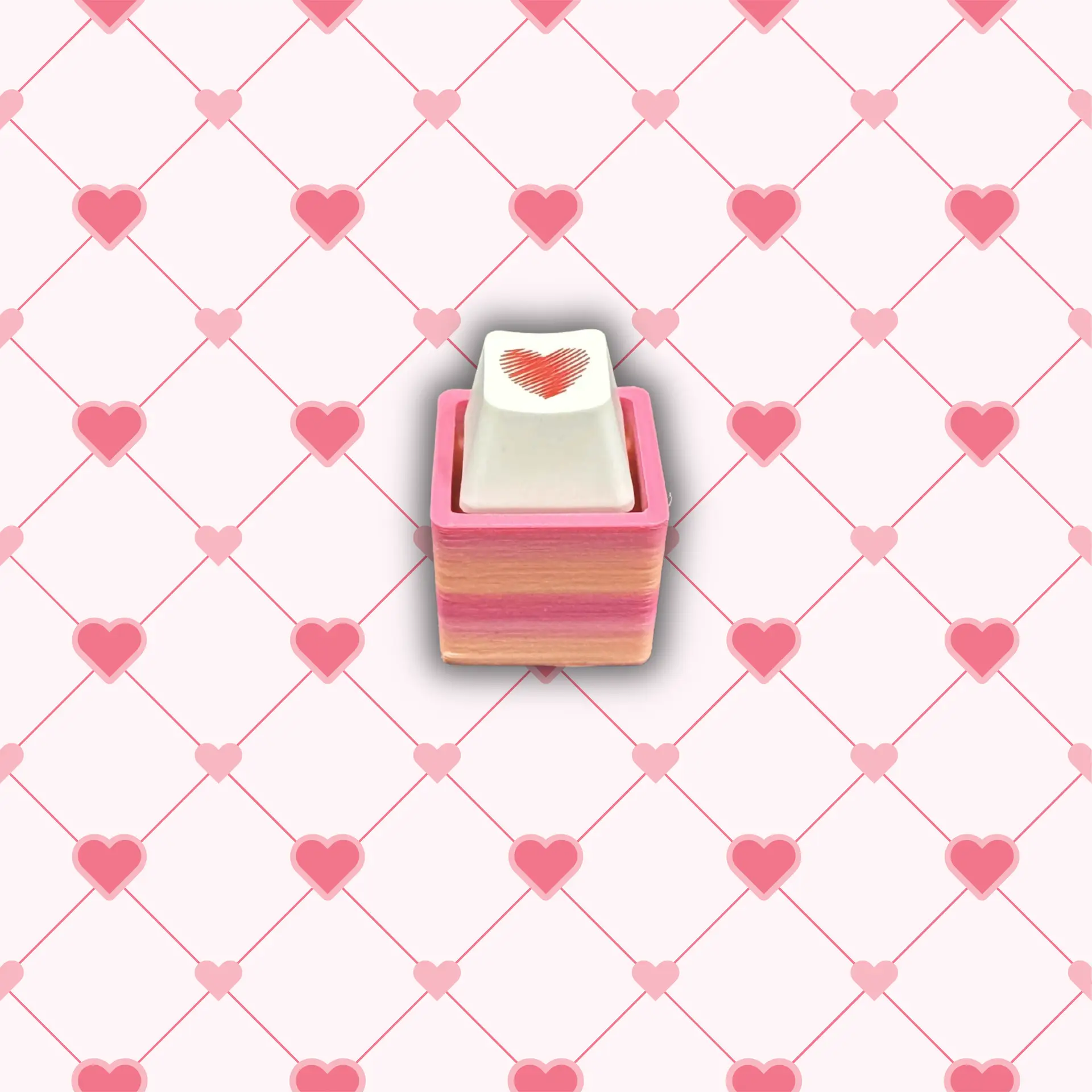 Heart Clickers with Orange and Pink Base - Image 5
