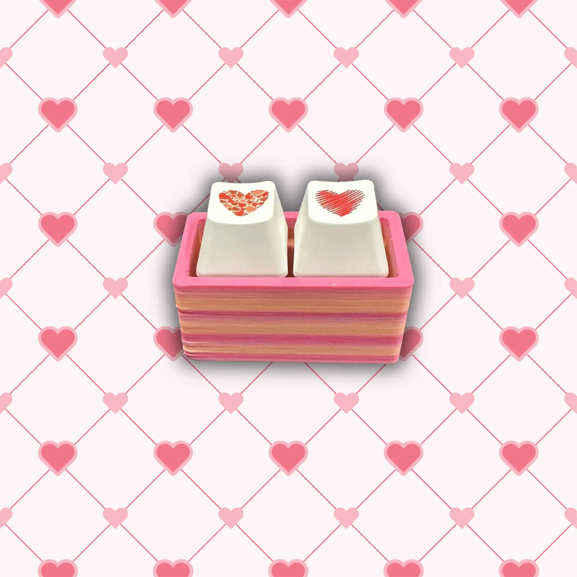 Heart Clickers with Orange and Pink Base - Image 7