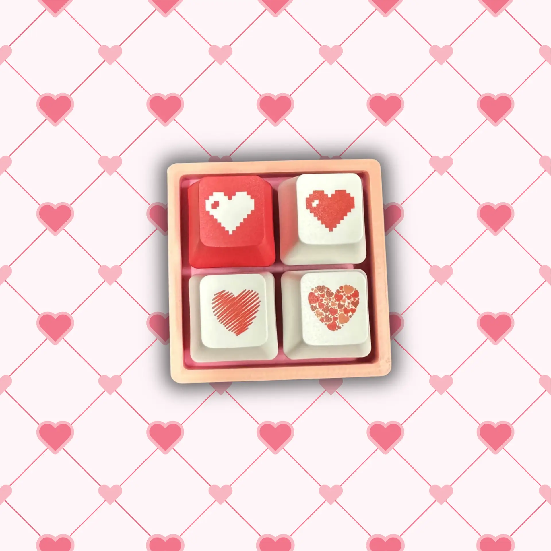 Heart Clickers with Orange and Pink Base - Image 9