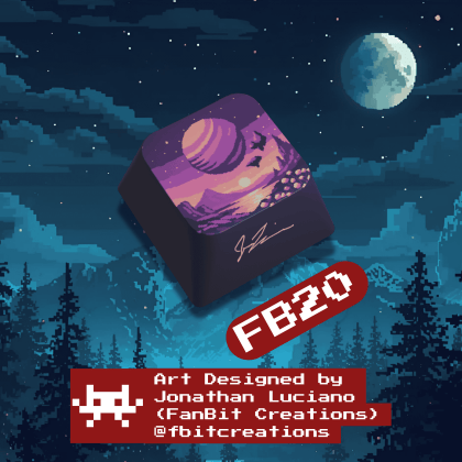Orbit over Ember Bay - Keycap