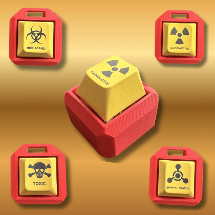 Hazard Symbols Fidget Toy Clicker