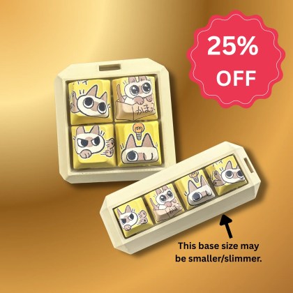 Yellow Cat 4-Key Clicker